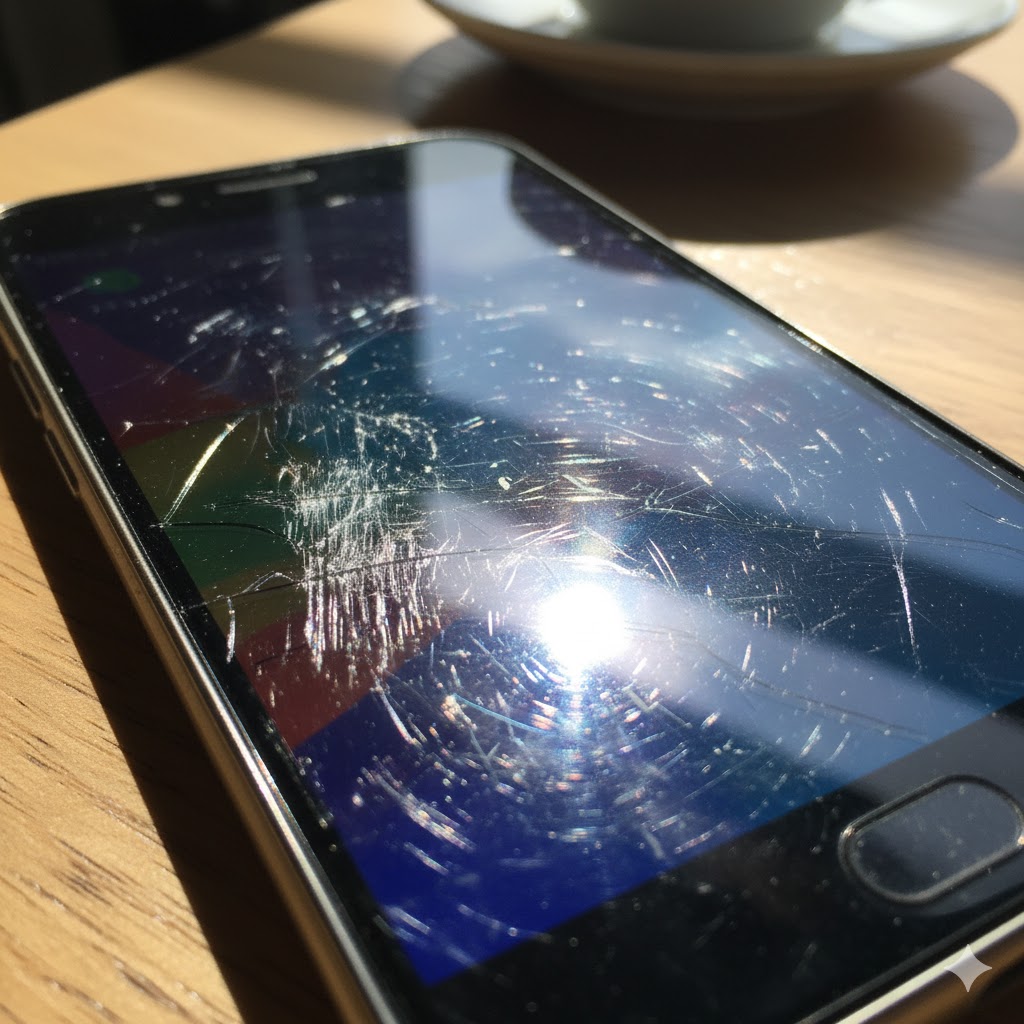 手機螢幕刮傷