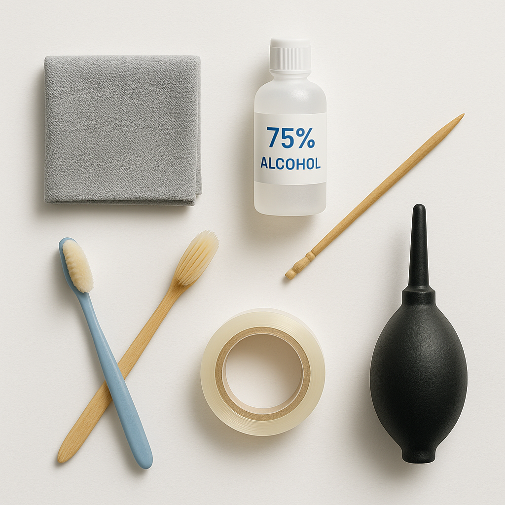 手機徹底清潔的完整步驟教學 - 準備工具清單