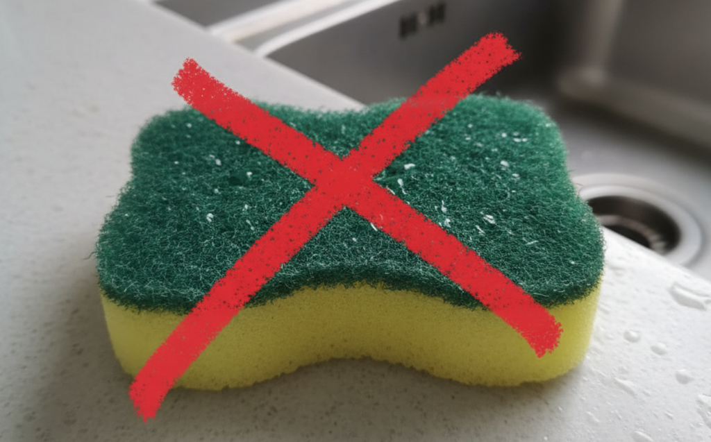 千萬別用家裡的菜瓜布、含氨(阿摩尼亞)或漂白成分的清潔劑!它們會永久損害您筆電的螢幕塗層和機身烤漆,讓價格一去不復返。